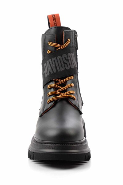 Harley Davidson Black Leather Kadın Bot & Bootie HD0777055403