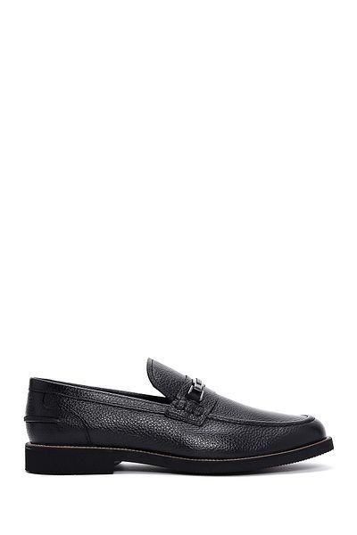 Derimod Bărbați din piele neagră din piele naturală pantofi casual penny loafer pantofi casual zilnic 25sfd6005ft