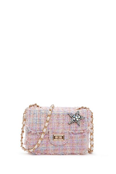 Derimod Women's Pink Long Strap Mini Shoulder Bag with Accessories 25Sbd27196F