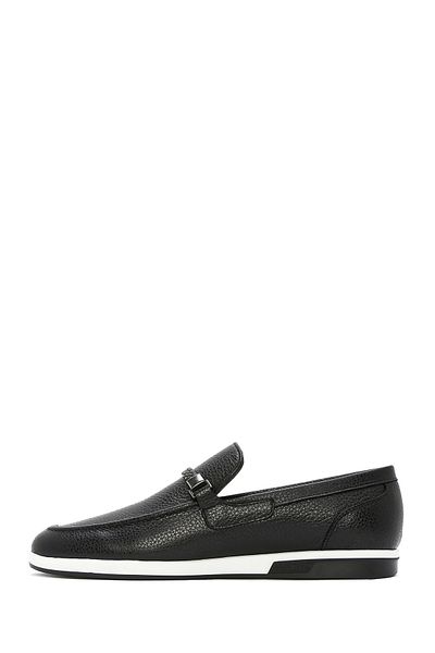 Derimod Men's Black Leather Genuine Leather Casual Penny Loafer Shoes Casual Daily Shoes 25Sfd6006Ft