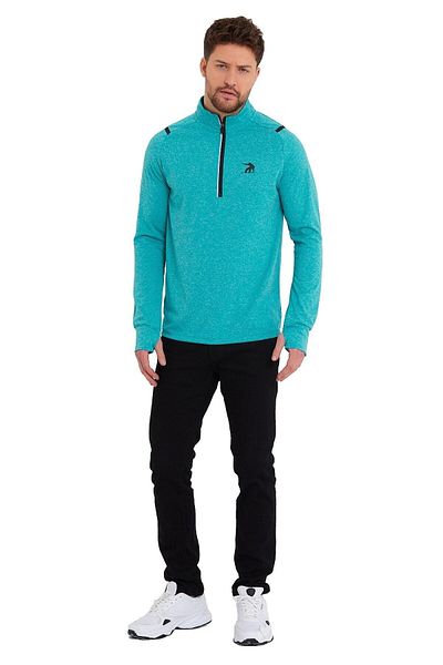 Adams Мъжки суитшърт Advance Sports с висока яка и 1/4 цип