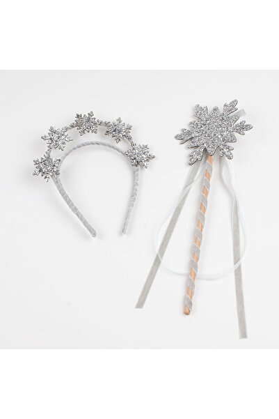 DUCA Cape Crown and Scepter Elsa Snow Queen / for Ages 3-10