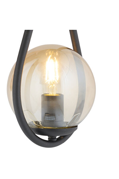 Apliqa Aplica HubRom, MIRZA 3539-01W-BL-01 20x40 cm 1xE27-60W Negru