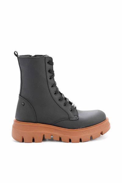 Bambi Matte Black Tan Women's Boots & Booties02538014409