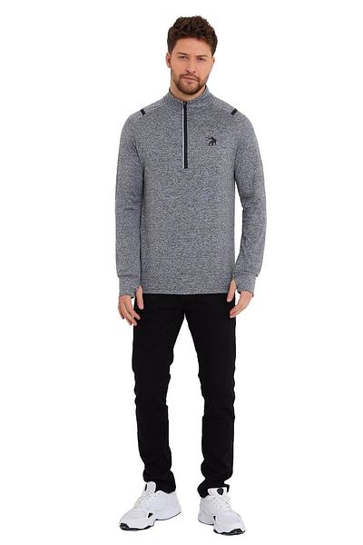 Adams Мъжки суитшърт Advance Sports с висока яка и 1/4 цип