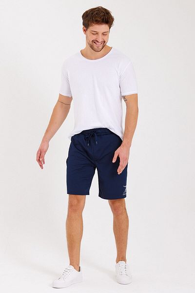 Adams Men's Reflective Logo Regular Fit Sports Shorts with Pockets