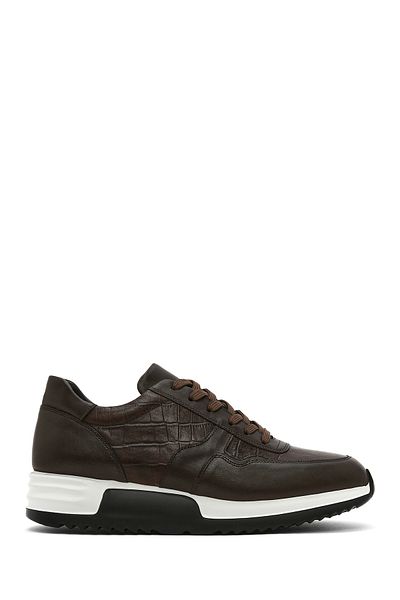 Derimod Men's Brown Lace-Up Leather Sneaker 25Sfd 640014