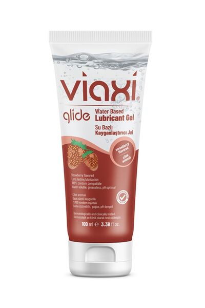 Viaxi Glide Kayganlaştırıcı Jel Çilek Aromalı 100 ml