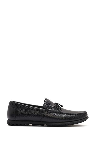 Derimod Men's Black Leather Genuine Leather Casual Penny Loafer Shoes Casual Daily Shoes 25Sfd6302Ft