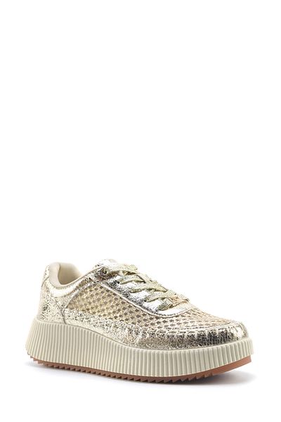 Nine West Sampina 5Fx Gold Women's Sneaker