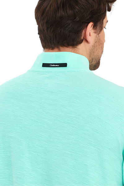 Adams Жакет з блискавкою, коміром-стійкою, короткими рукавами та оверсайз-кроєм для чоловіків