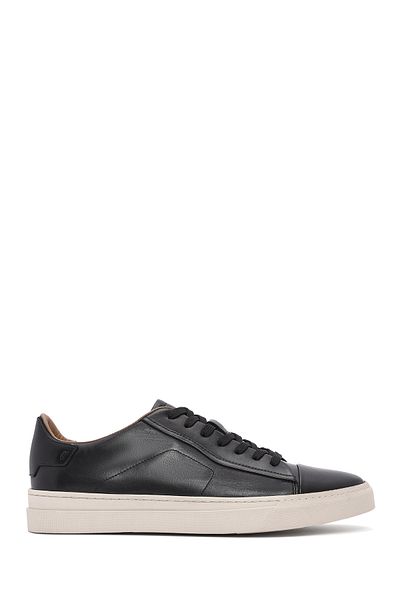 Derimod Men's Black Lace-Up Leather Sneaker 25Sfd 610518