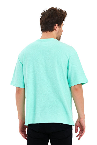 Adams Ανδρικό μπλουζάκι με κοντό μανίκι από ύφασμα Jacquard