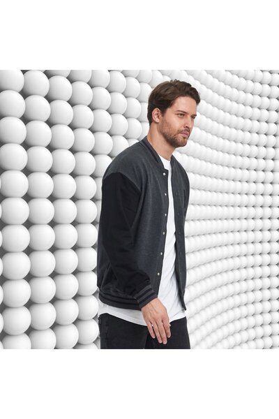 Adams Двоколірний чоловічий коледж-пальто