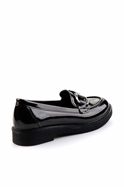 Bambi Siyah Kadın Loafer Ayakkabı K01257067508
