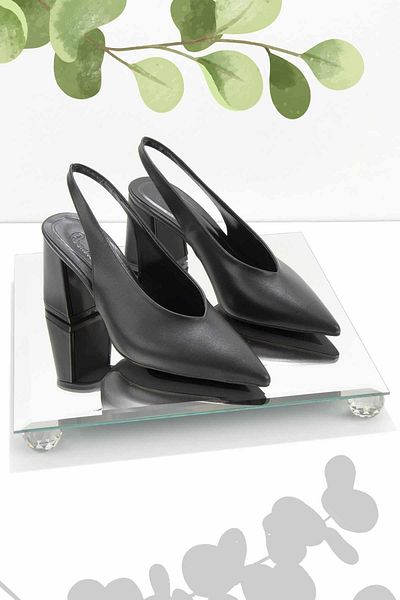 Bambi Black Women's Classic Heeled Shoes K01231311209