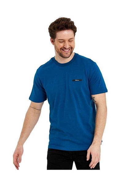 Adams Tricou de bază cu mânecă scurtă cu logo fără imprimeu pentru bărbați
