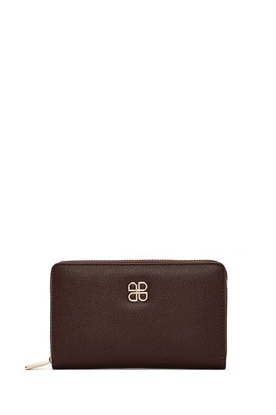 Derimod Women's Brown Printed Wallet 000A2D 562618