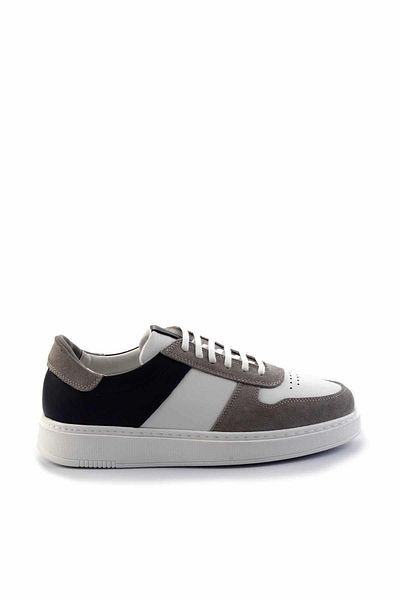 Bambi Γκρι Navy Blue Leather Ανδρικό Sneaker E01440056802