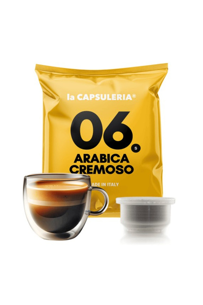 La Capsuleria Cafea Crema Extra Arabica, 100% Arabica, 100 capsule compatibil...