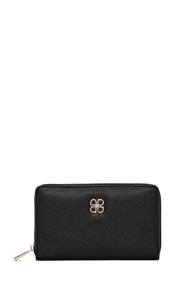 Derimod Women's Black Printed Wallet 000A2D 562618