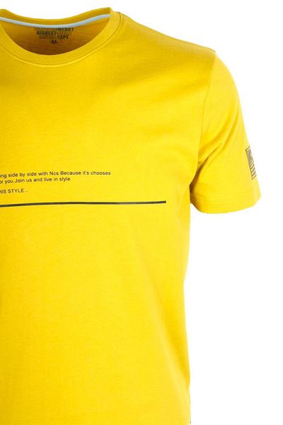 NCS Men's T-Shirt Crew Neck Citrone 100% Cotton Slim Fit Printed T-Shirt Jeans 1943