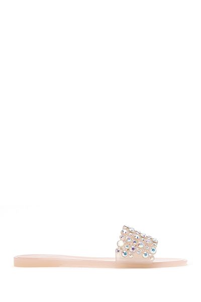 Derimod Papuci de damă Beige Stone Jelly 25SFE4917PV
