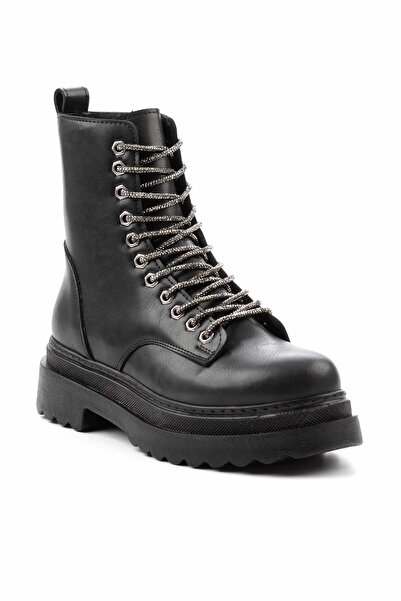 Bambi Siyah Kadın Bot & Bootie K02377520209