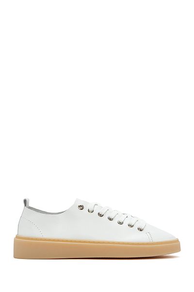 Derimod Men's White Lace-Up Leather Sneaker 25Sfd 707818