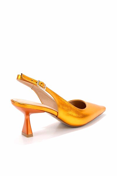 Bambi Bright Orange Women's Classic Heeled Shoes K01232150209