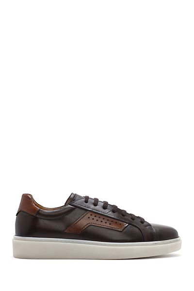 Derimod Men's Brown Lace-Up Leather Sneaker 25Sfd 740418