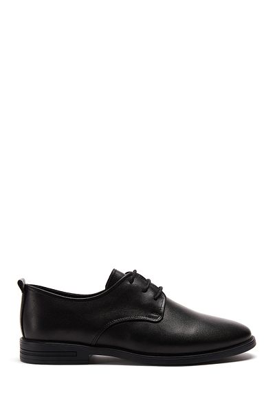 Derimod Men's Black Leather Classic Shoes 25Sfd 710018