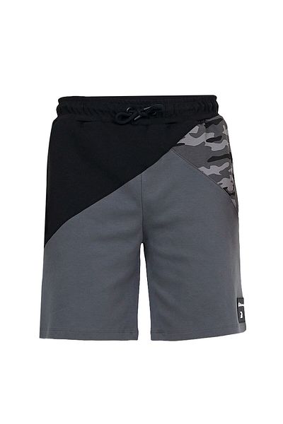 Adams Pantaloni scurți sport cu detalii de camuflaj gri pentru bărbați