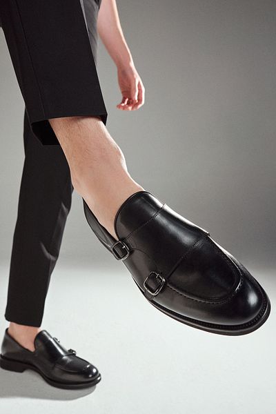 Derimod Men's Black Leather Classic Shoes 25Sfd740118