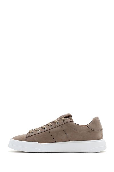 Derimod Men's Mink Lace-Up Nubuck Leather Sneaker 25Sfd7075V3