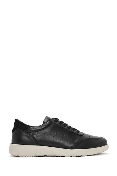 Derimod Men's Black Lace-Up Leather Casual Sneaker 25Sfd680518