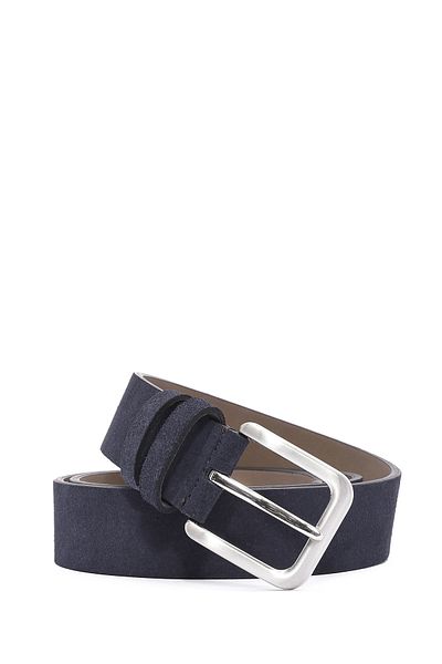 Derimod Men's Navy Blue Suede Leather Belt 000A2D 1305510