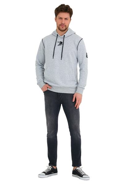 Adams Hanorac gri cu broderie pentru snowboard