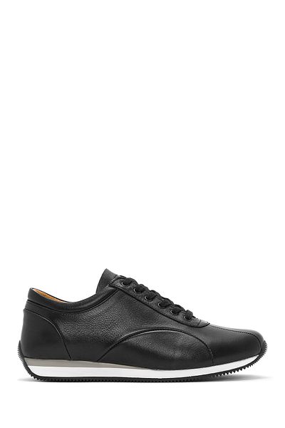 Derimod Men's Black Lace-Up Leather Casual Sneaker 25Sfd6740Ft