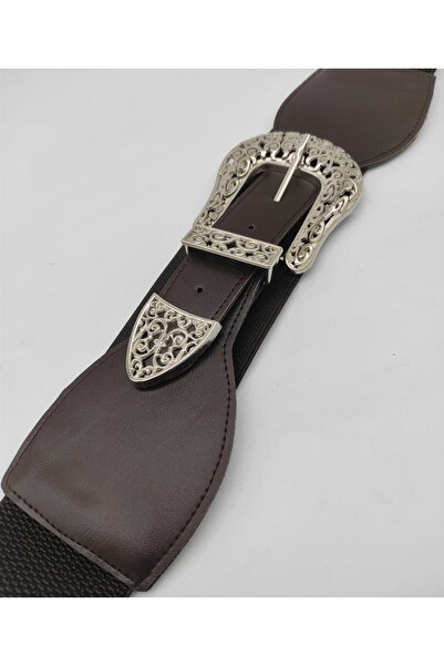 ASLIHAN KEMER Nikel Tokalı Kadın Lastikli Kemer