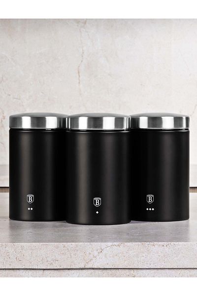 Berlinger Haus Set of 3 Royal Black Collection food containers