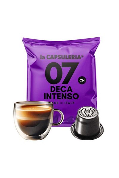 La Capsuleria Cafea Deca Intenso, 100 capsule compatibile Nespresso, La Capsuleria