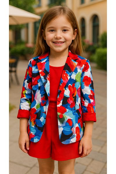 Hilal Akıncı Kids Rainbow Color Jacket