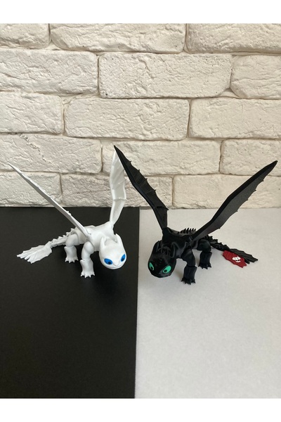 NeoCraft كيف تعلمي التنين؟ زوج التنين الغضب الليلي 16 سم