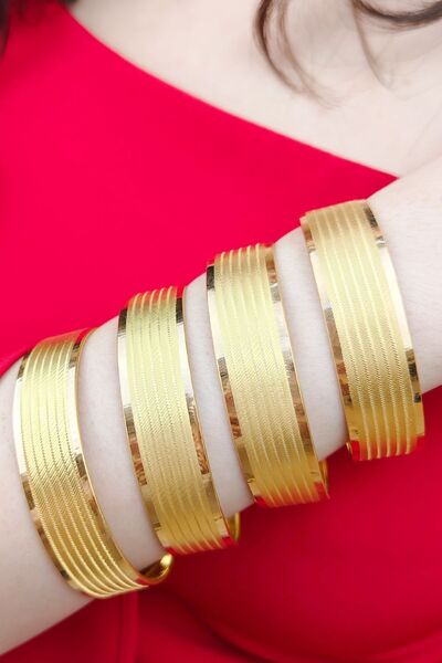 İdeal Sarraf 22 Ayar Işçiliksiz Trabzon Desen Bilezik 15 gr