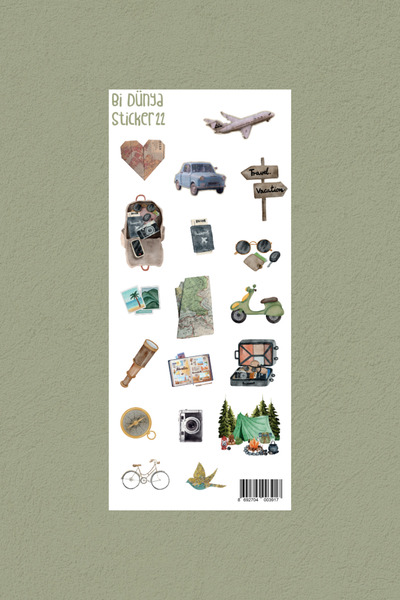 Bi Dünya Haber M22 - Seyyahın Çantası Sticker Seti