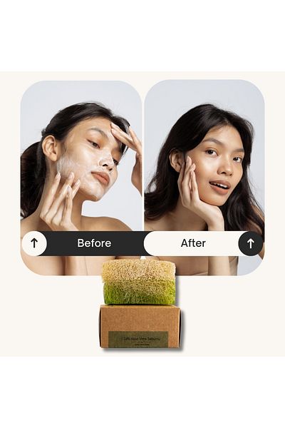 dionesse 100% Natural Fiber Aloe Vera Soap Handmade Anti-Sunspots and Anti-Cellulite-130 Gr