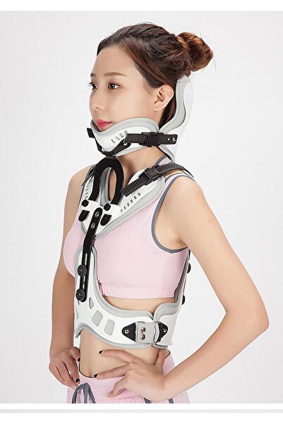 KARMA Grup Ortopedi Ayarlanabilir Gövde Boyun Ortezi Somi Boyunluk noninvaziv...