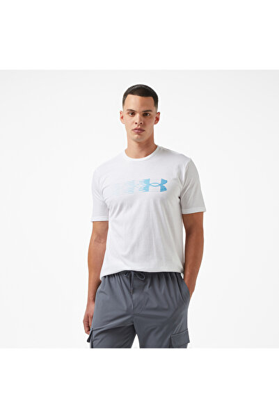Under Armour Lc Fly In Logo Erkek Beyaz T-shirt