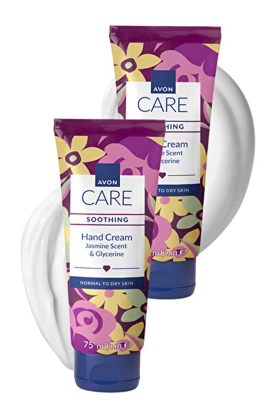 AVON Care Shimmering Gliserin İçeren Yasemin Kokulu El Kremi 75 Ml. İkili Set